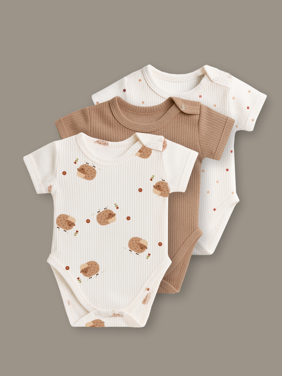 Боди 3 шт ШВЕЙНЫЕ ИСТОРИИ бодиовечки_кор - фото 1