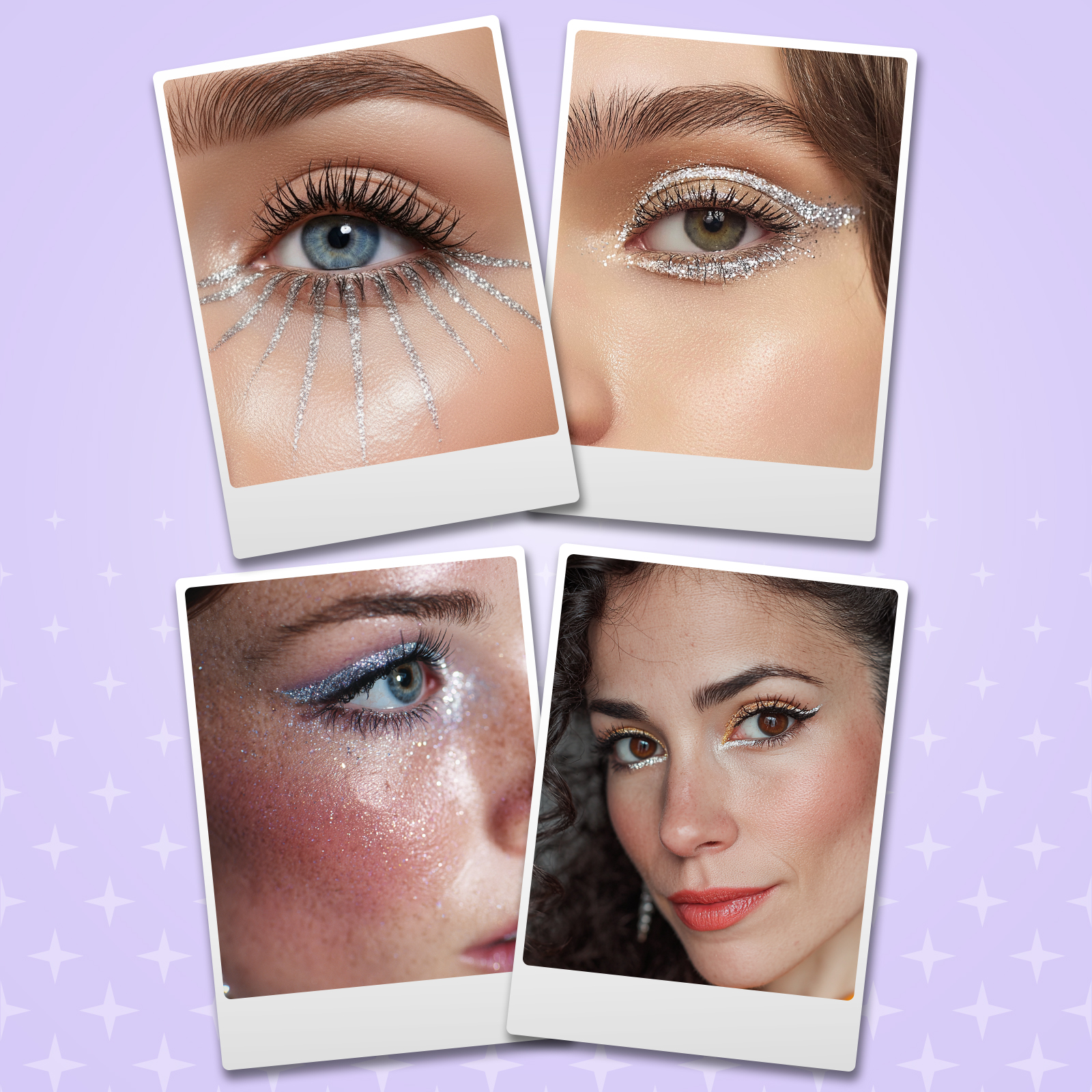 Глиттерная подводка с блестками ХОББИЛАБ для макияжа стрелок глаз Silver Shin с тонкой кистью 6 г - фото 6