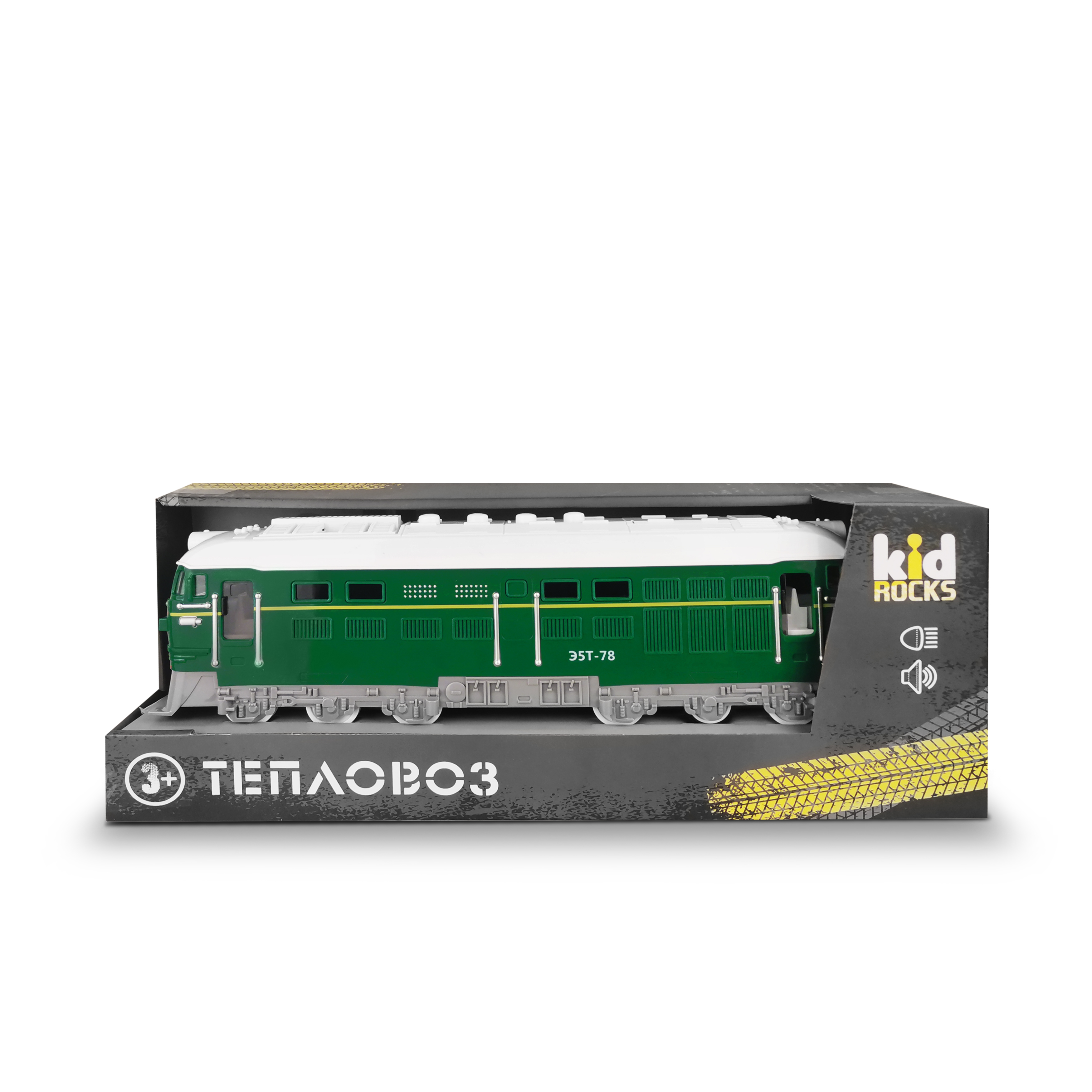 Поезд Kid Rocks Тепловоз со звуком и светом 1:16 AB-2118 - фото 3