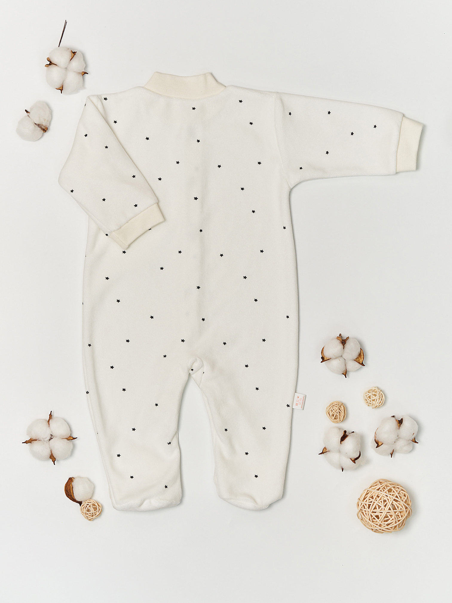 Комбинезон МАЛЫШЕЕВО Звезды белый - фото 2