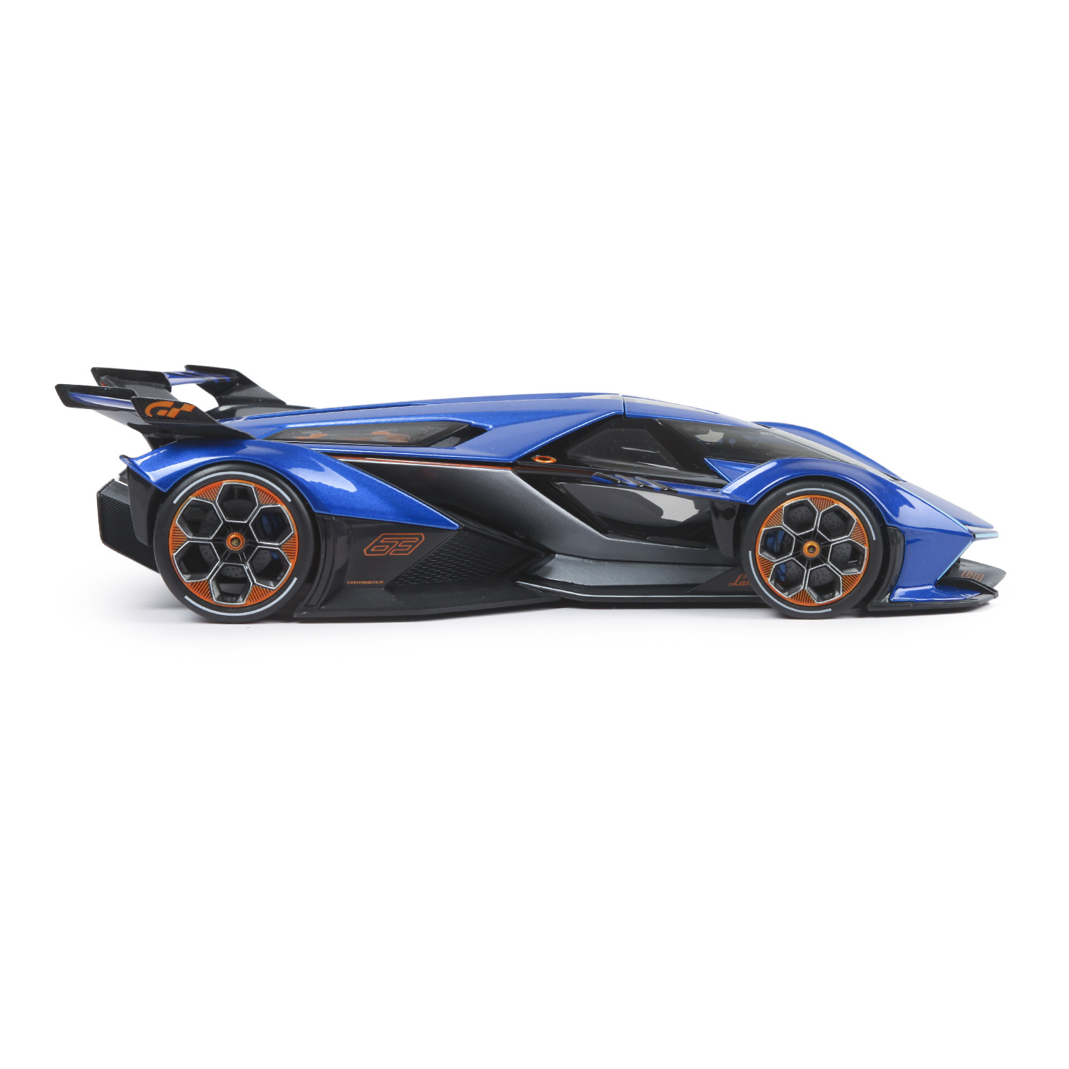 Автомобиль MAISTO Lamborghini 1:18 голубой 36454 - фото 4
