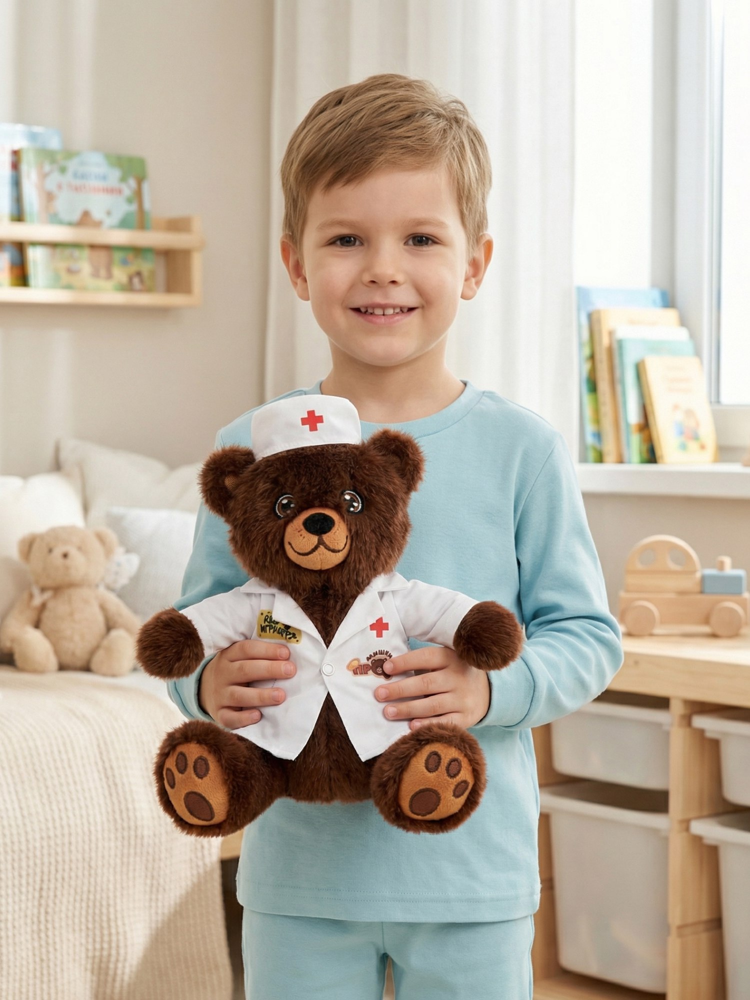 Мягкая игрушка Смолтойс мишка Мишка-врач - фото 3