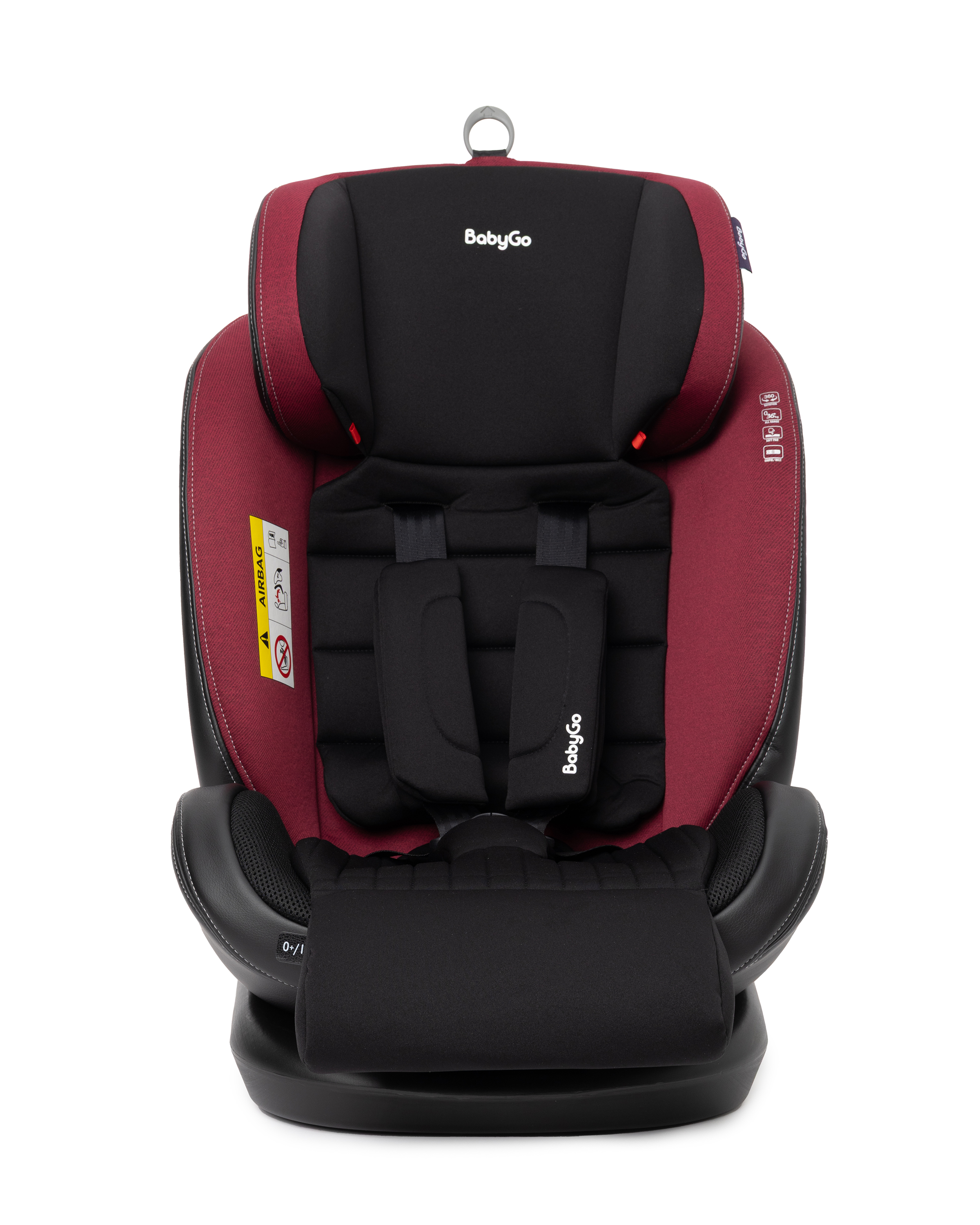 Автокресло BabyGo Multi-Stage New Isofix 0+/1/2/3 (0-36 кг) красный - фото 40