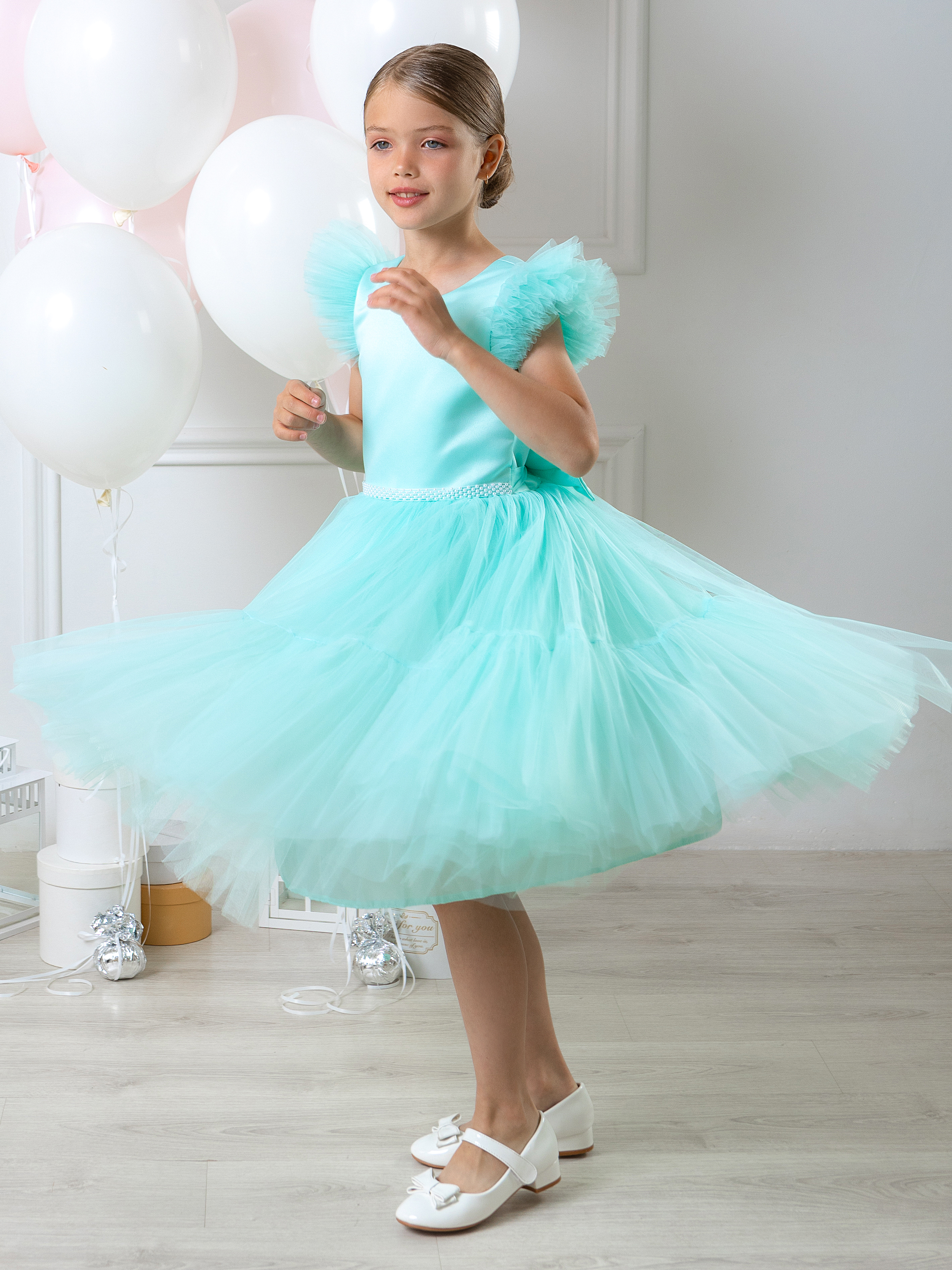 Платье LELUkids 0118.33.42/мята - фото 10