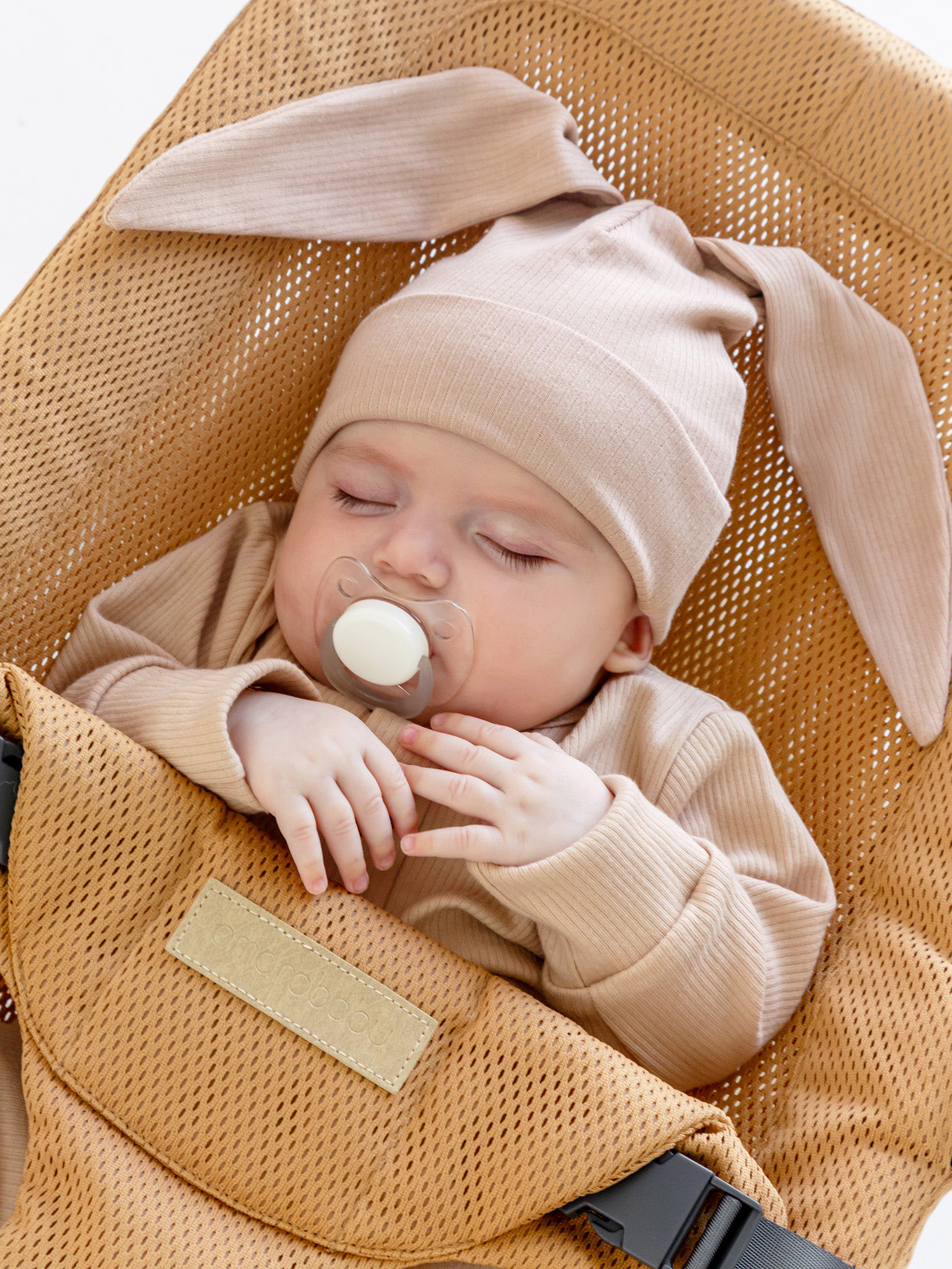 Шезлонг Amarobaby Baby relax бежевый - фото 8