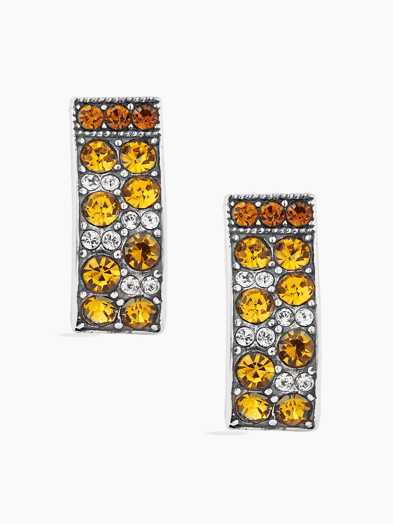 Серьги Shine and Beauty 80710-413-с-стразыоранж - фото 1