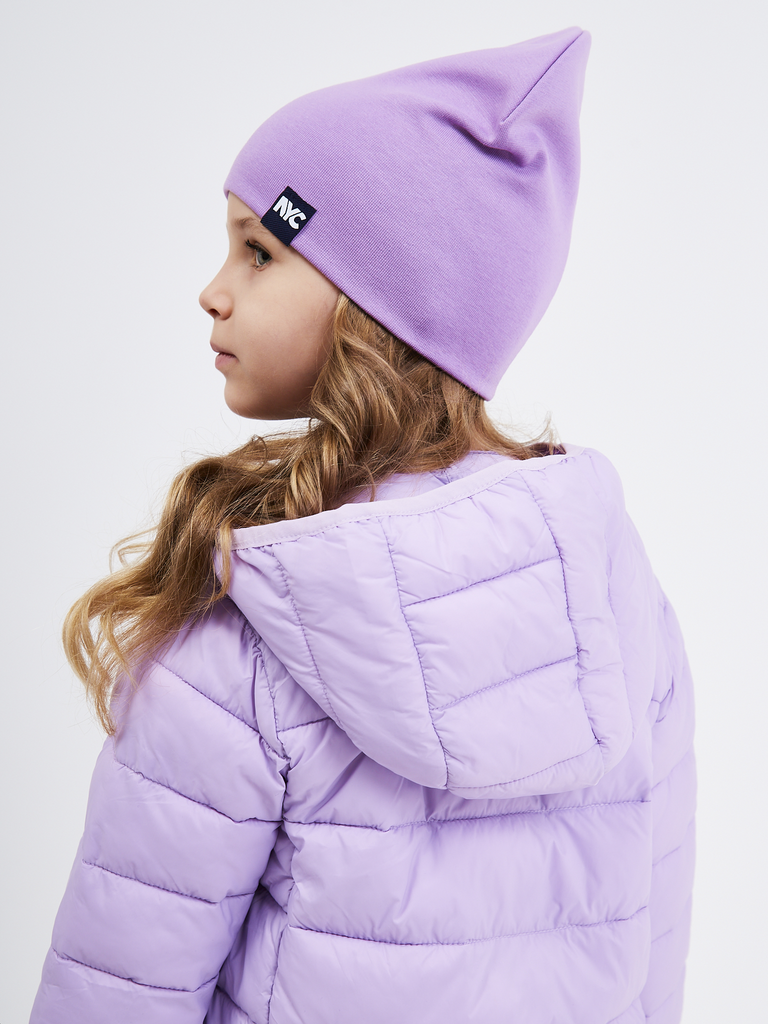 Шапка NYCkids NYC-H-067-plainG-purple - фото 10