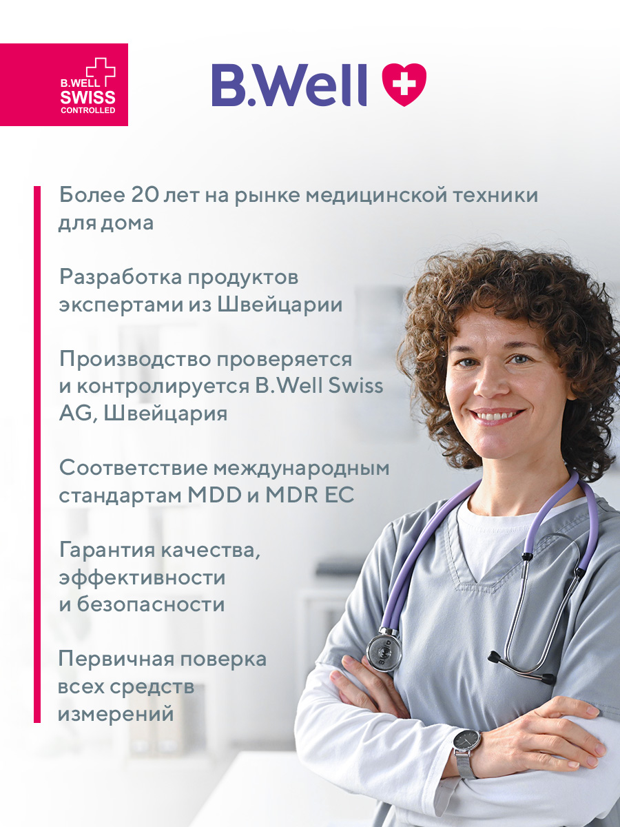 Массажная подушка B.Well MED-420 серый - фото 2