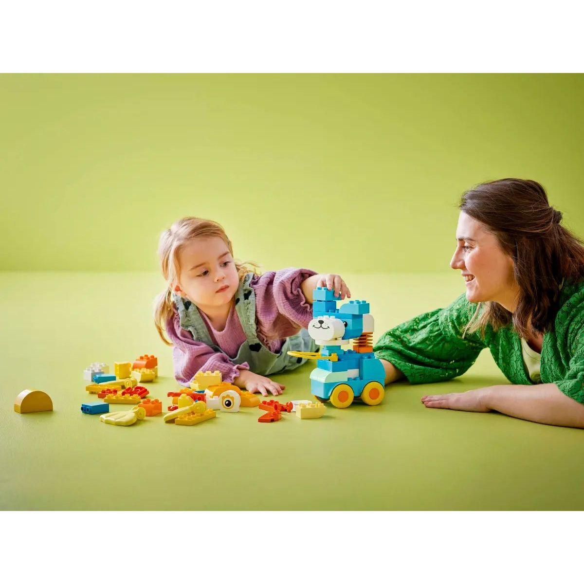 Конструктор LEGO DUPLO 3 в 1 животные на колесах 58 дет. - фото 7