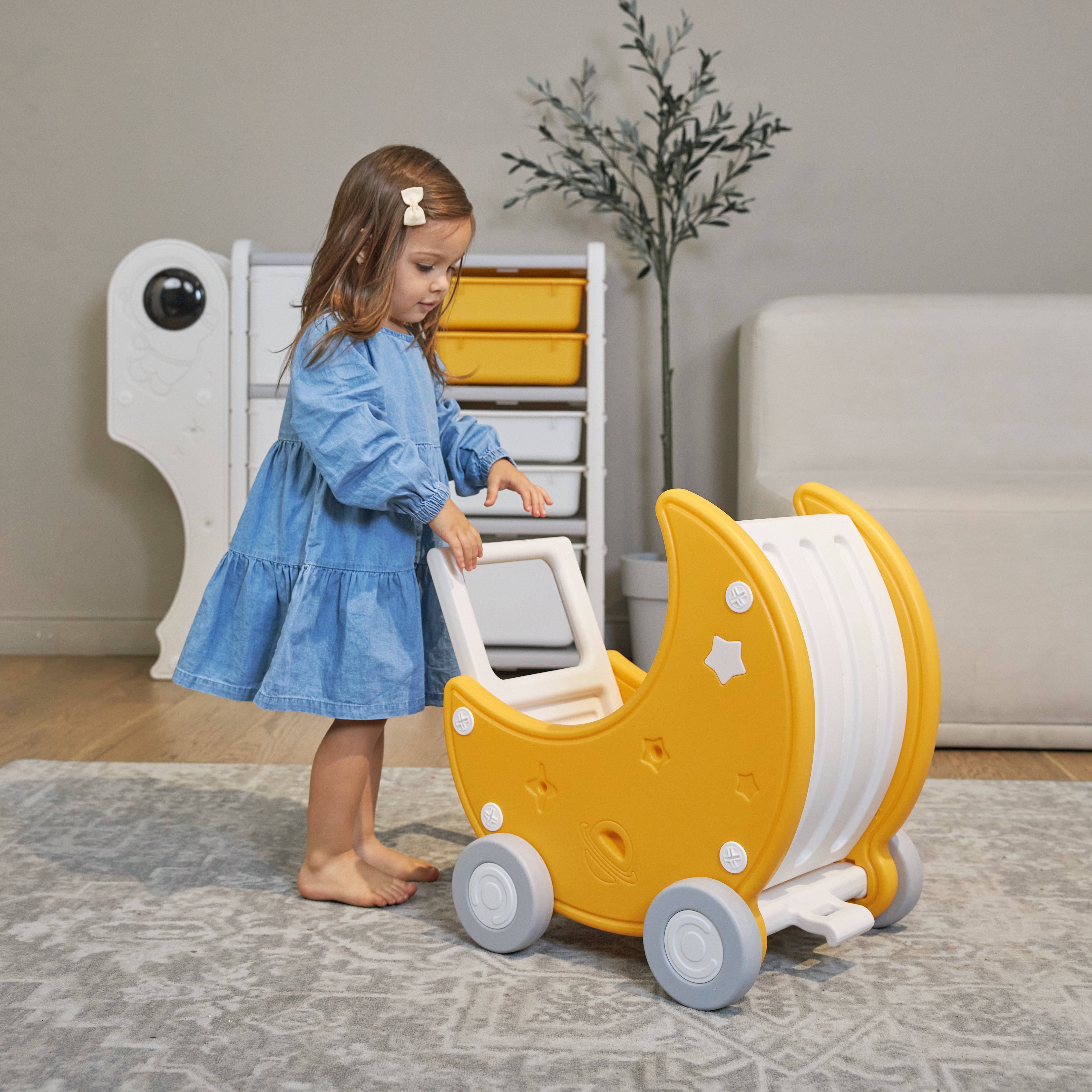 Коляска-люлька для кукол UNIX Kids PPCARTMOON - фото 7