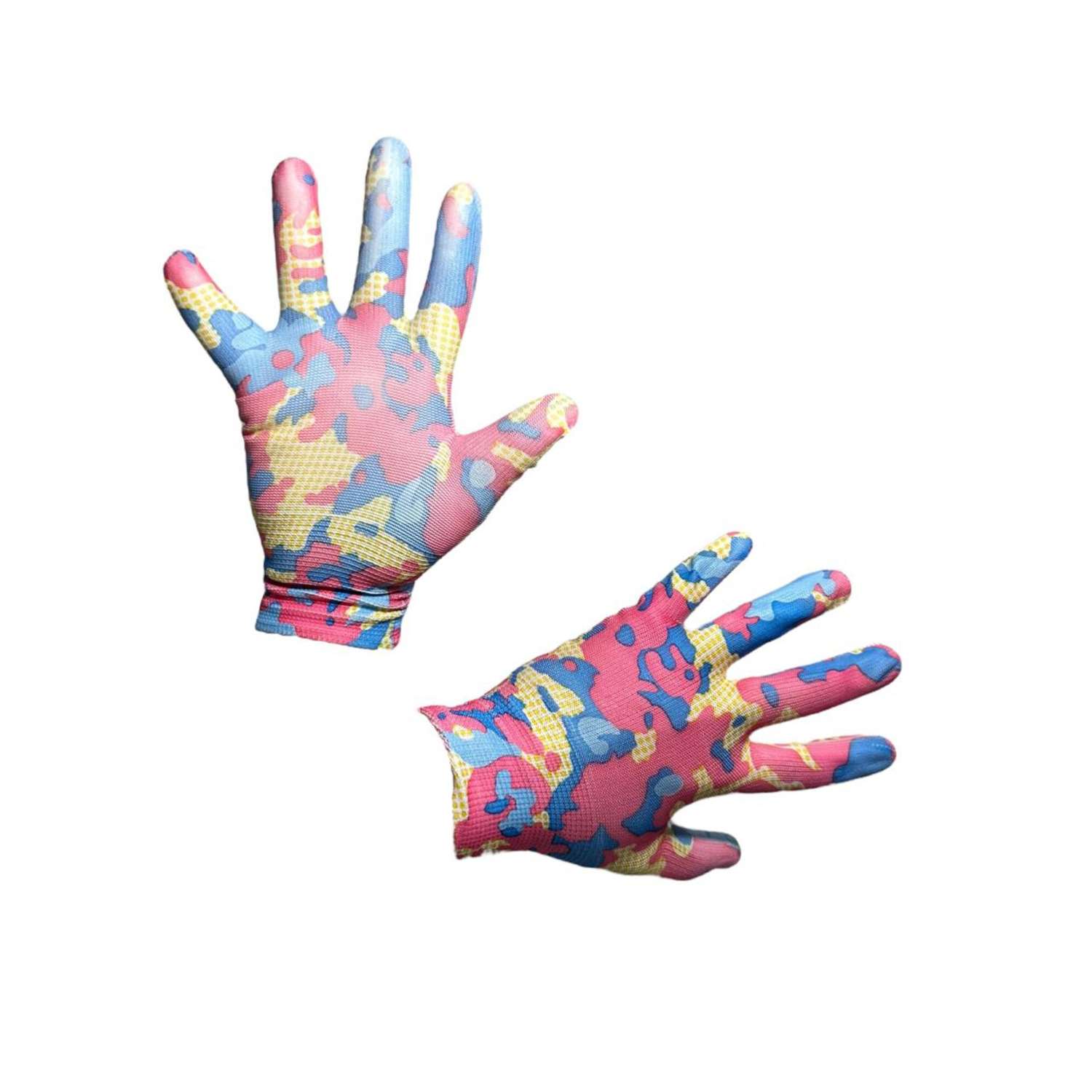 Перчатки нейлоновые . Садовые с полиуретановым покрытием - фото 2