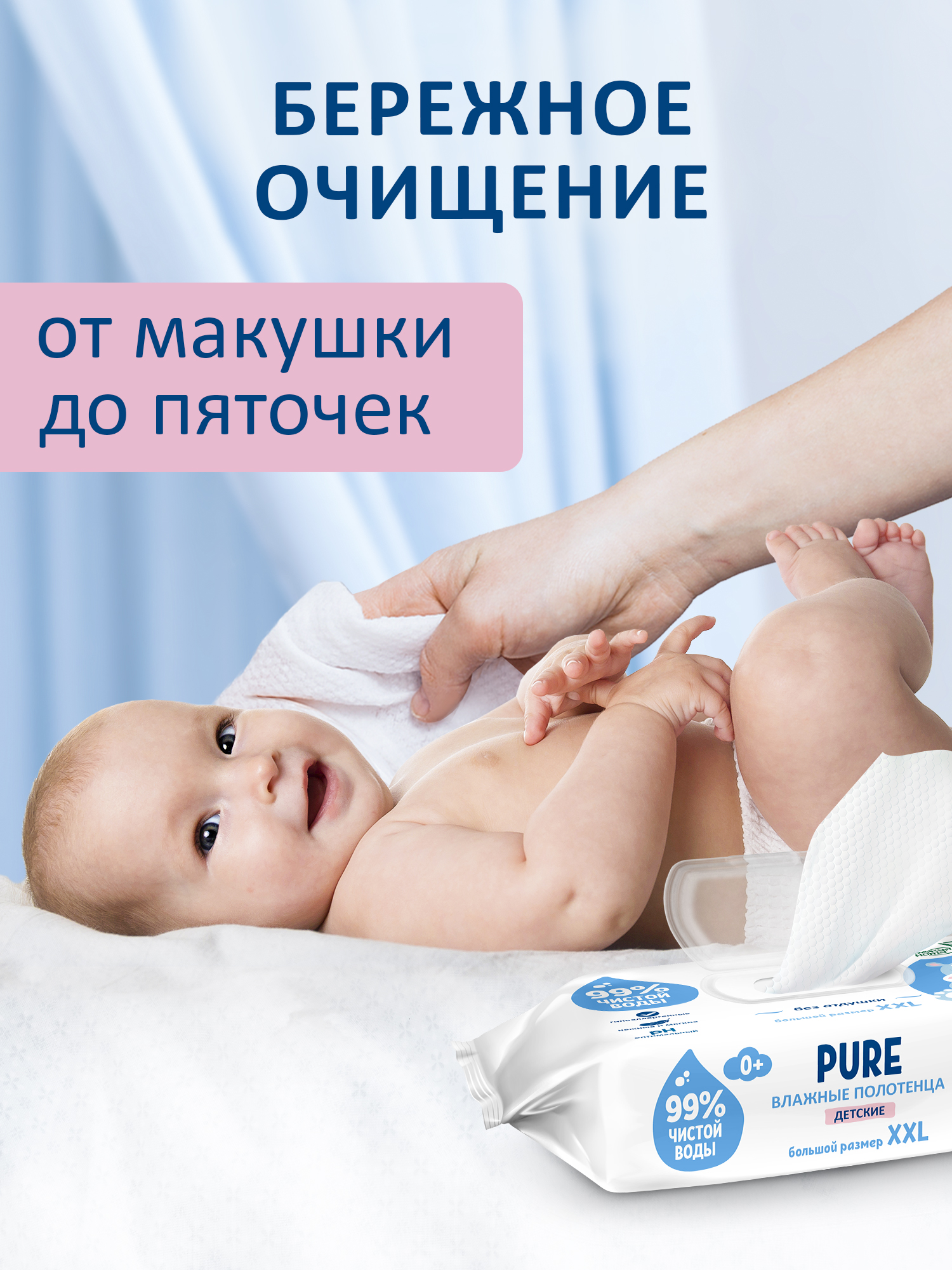 Влажные полотенца Свежая нота 4 упак. 320 шт. - фото 8