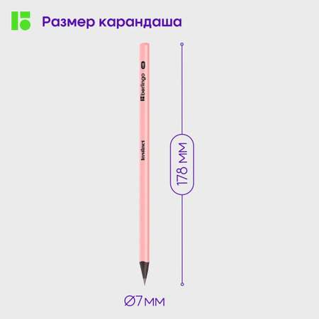 Карандаши чернографитные BERLINGO 4 шт.