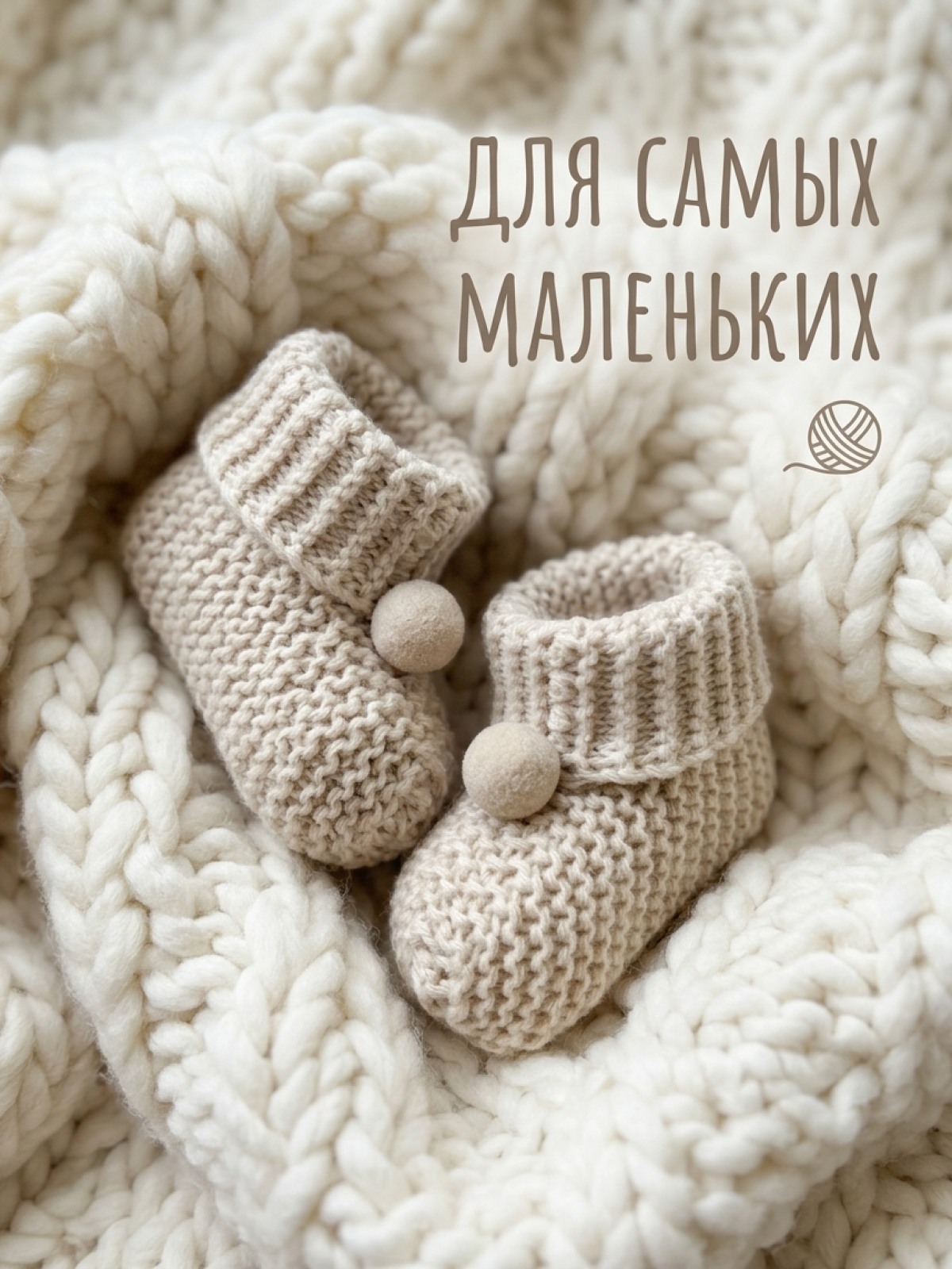 Пинетки Uviton пинетки_помпон/бежевый - фото 5