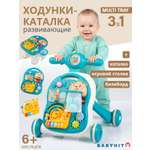 Каталка Babyhit с ручкой бирюзовый