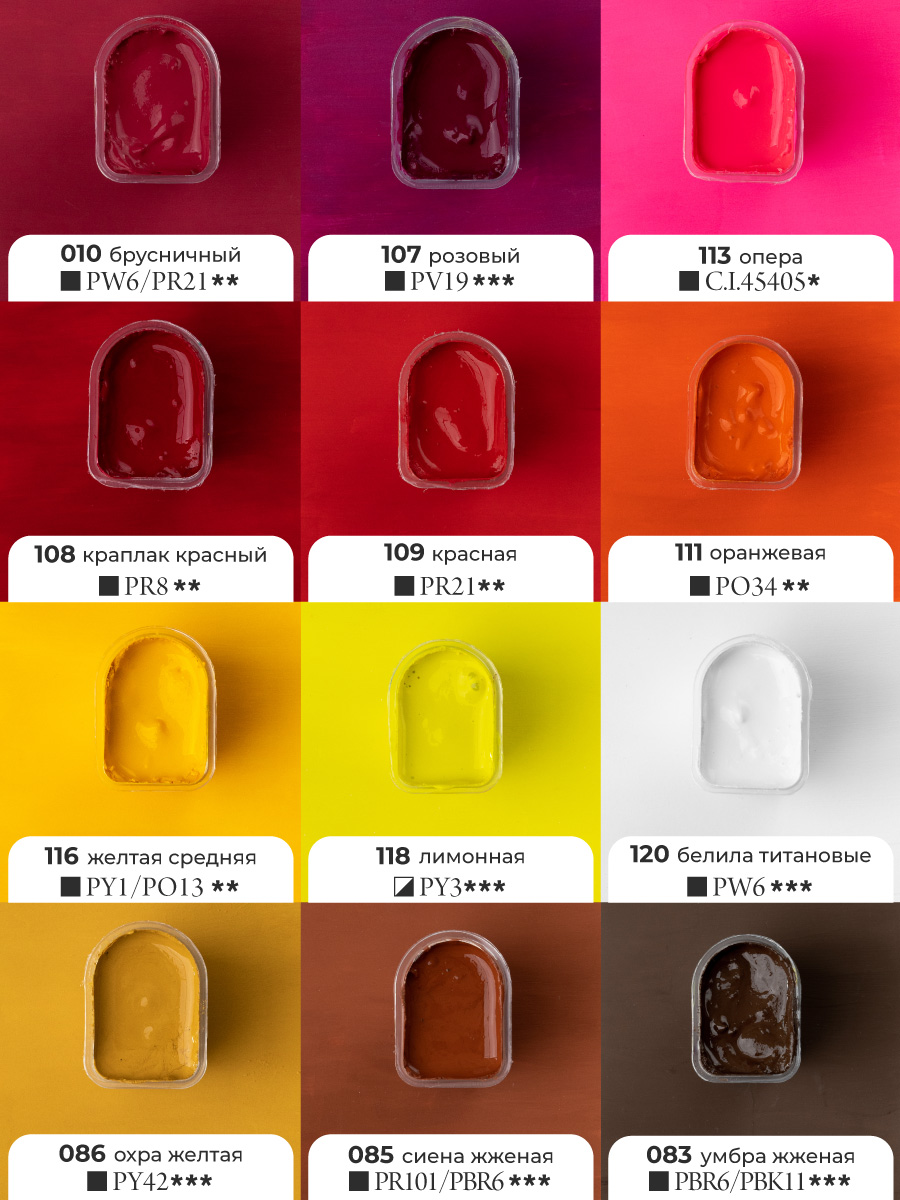 Краски гуашь Малевичъ 24 цв. - фото 8