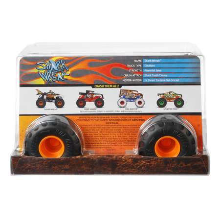 Автомобиль Hot Wheels Monster Tracks Шарк Вреак 1:24
