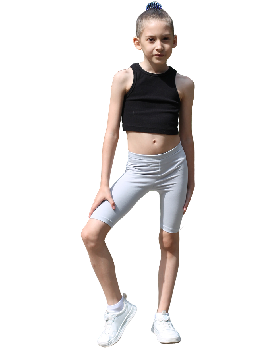 Велосипедки Совенок Дона 33-8174-02-серый - фото 1