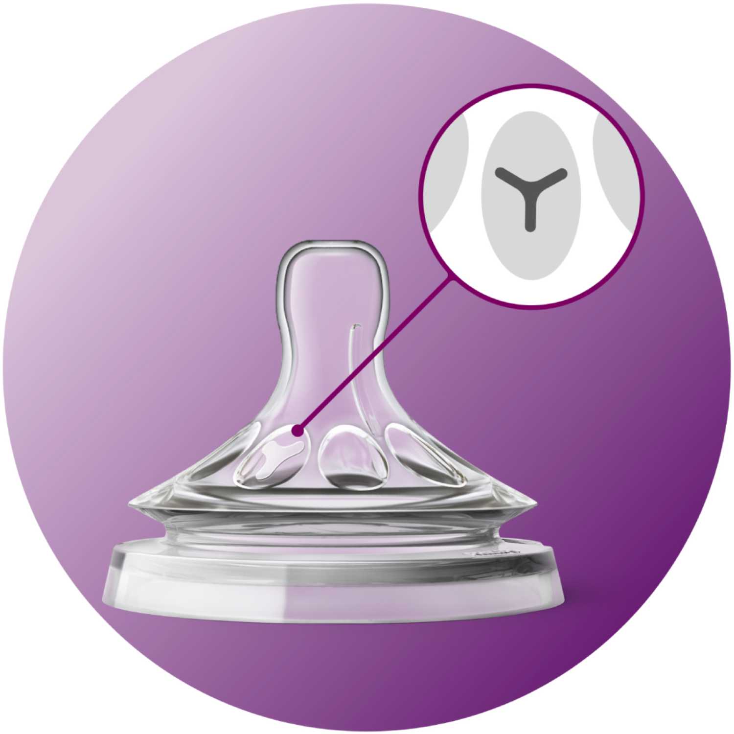 Соска Philips Avent Natural силикон (для густых жидкостей) 2 шт. - фото 4