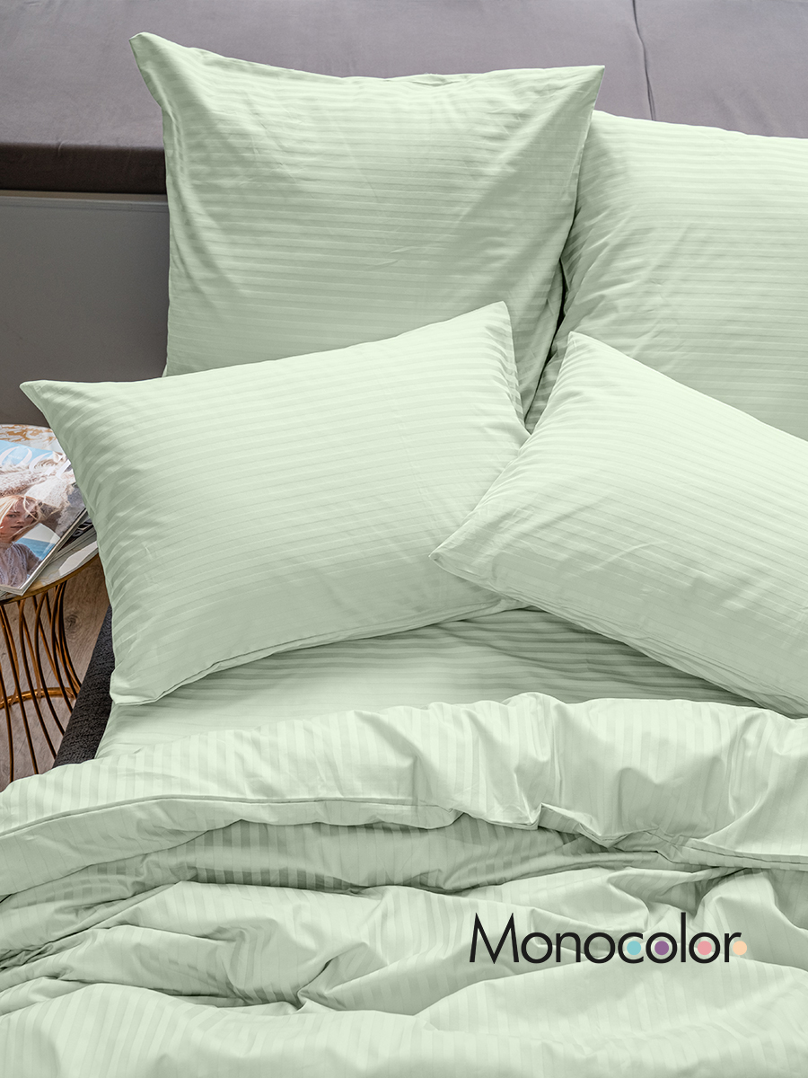 Комплект постельного белья Monocolor 6466 семейный 7 предм. - фото 5