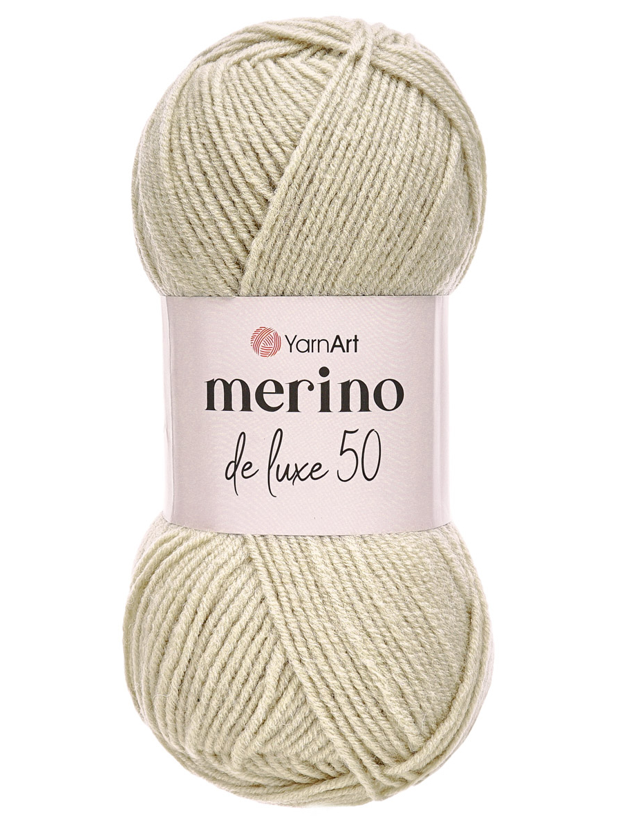 Пряжа YarnArt Merino de Lux полушерстяная 100 г 280 м 33 светло-серый 5 мотков - фото 3