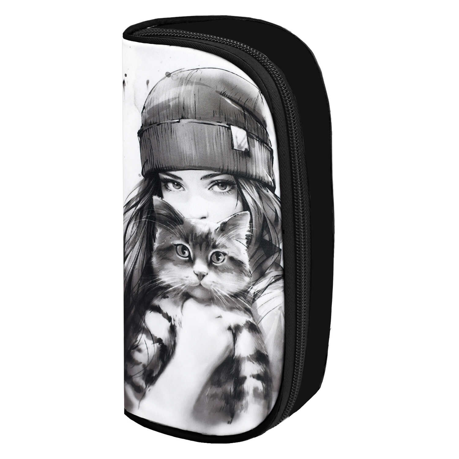 Пенал футляр Феникс + Девушка с котом - фото 3