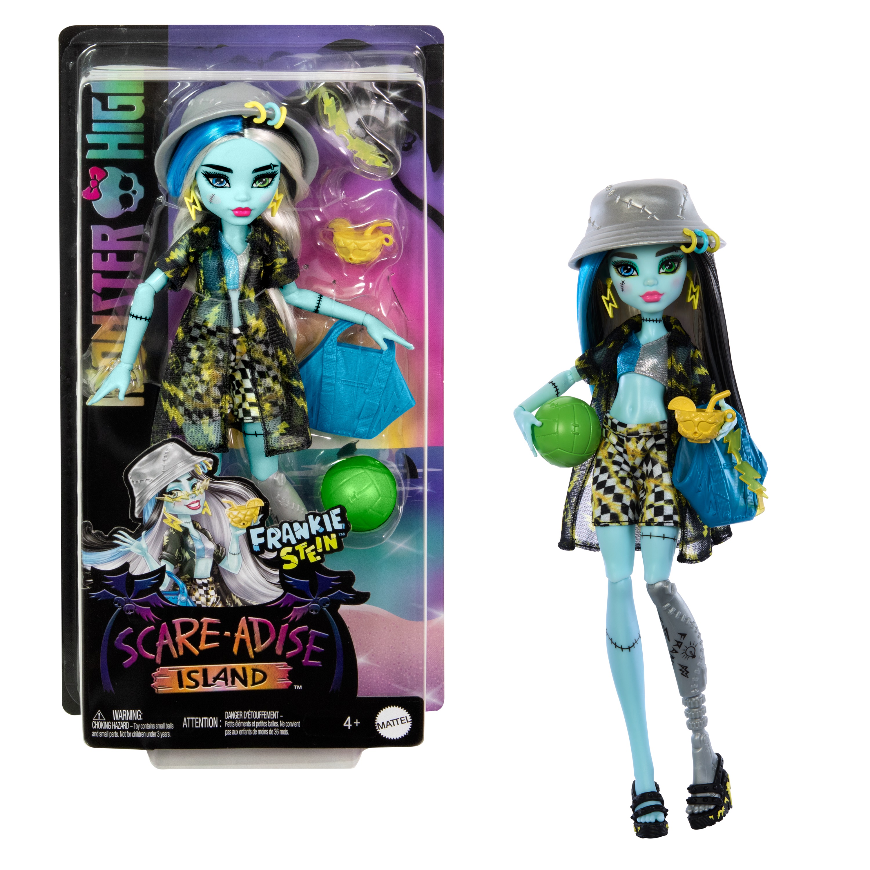 Кукла модельная Monster High Scare Adise Island Frankie HRP68 HRP68 - фото 1
