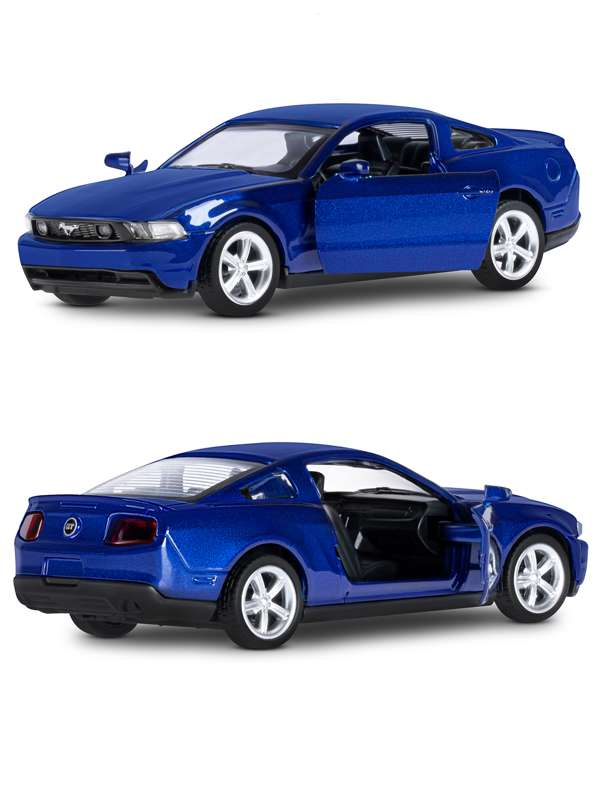 Автомобиль АВТОпанорама Ford Mustang GT 1:43 JB1200129 - фото 7