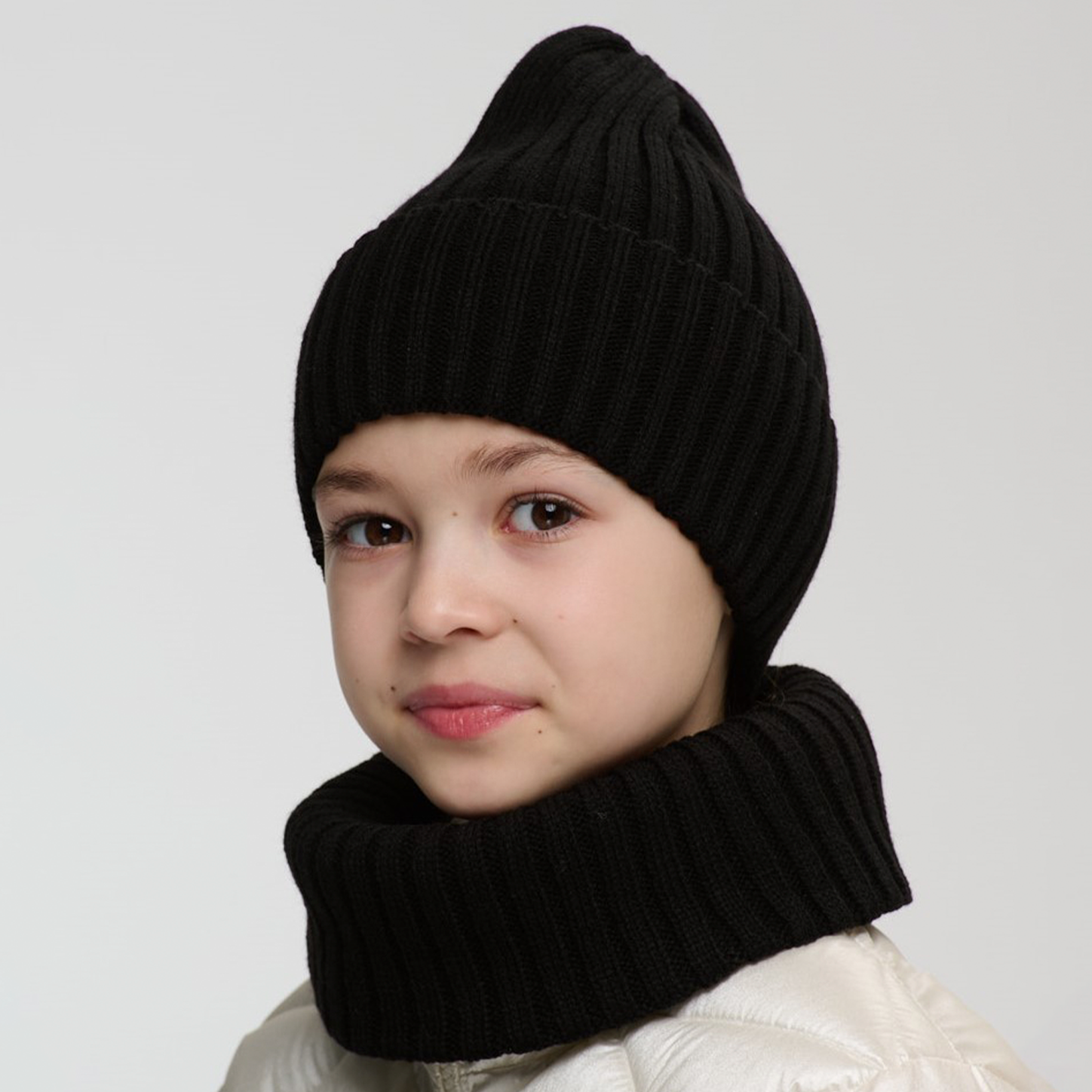 Шапка и снуд KUBRIO NYC-H-45-pumpW-black - фото 3