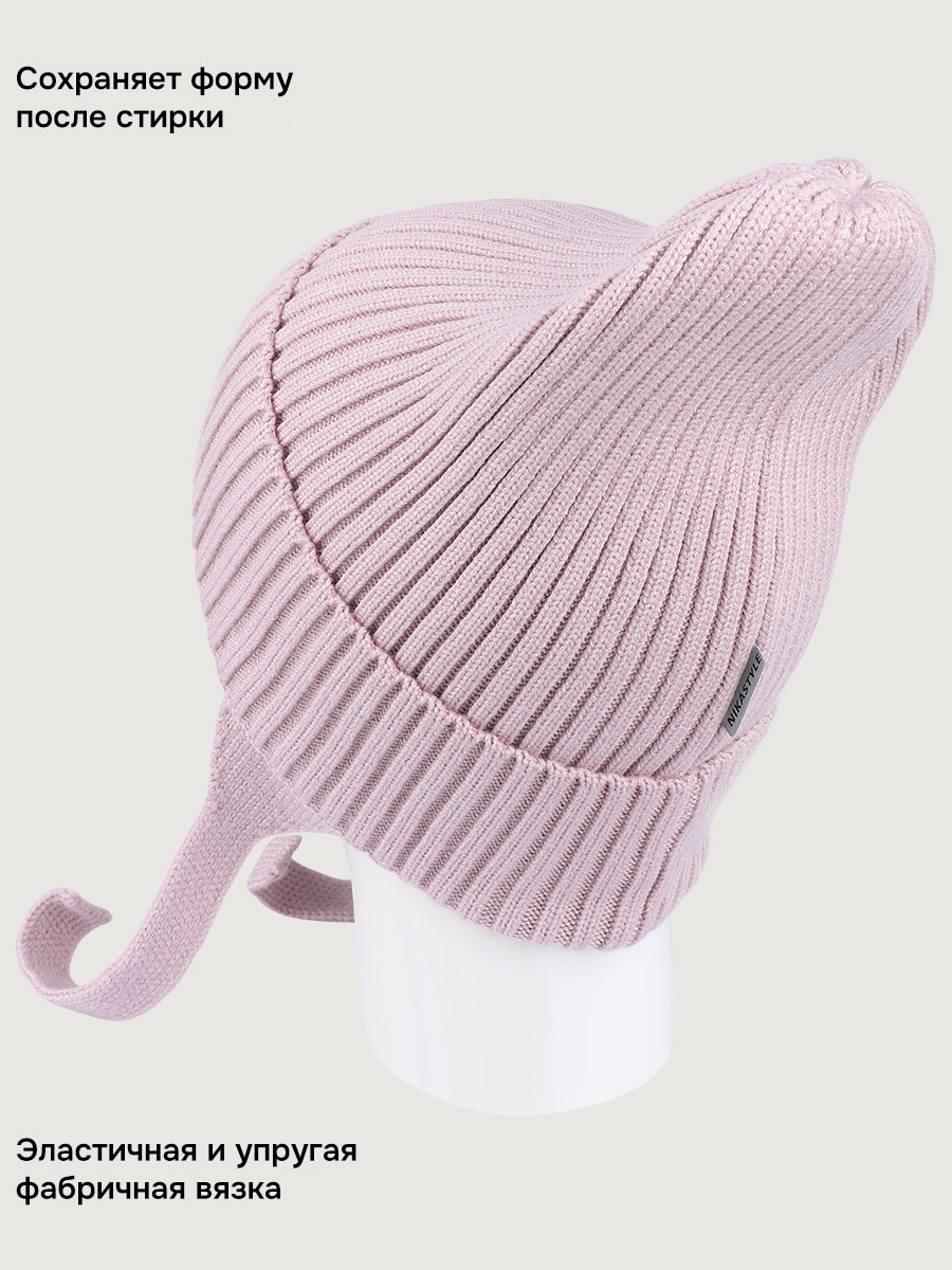 Шапка NIKASTYLE 11м21226 пудра - фото 4