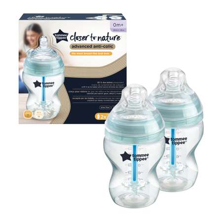 Бутылочка Tommee tippee Anti-Colic 260 мл 2 шт. в ассортименте