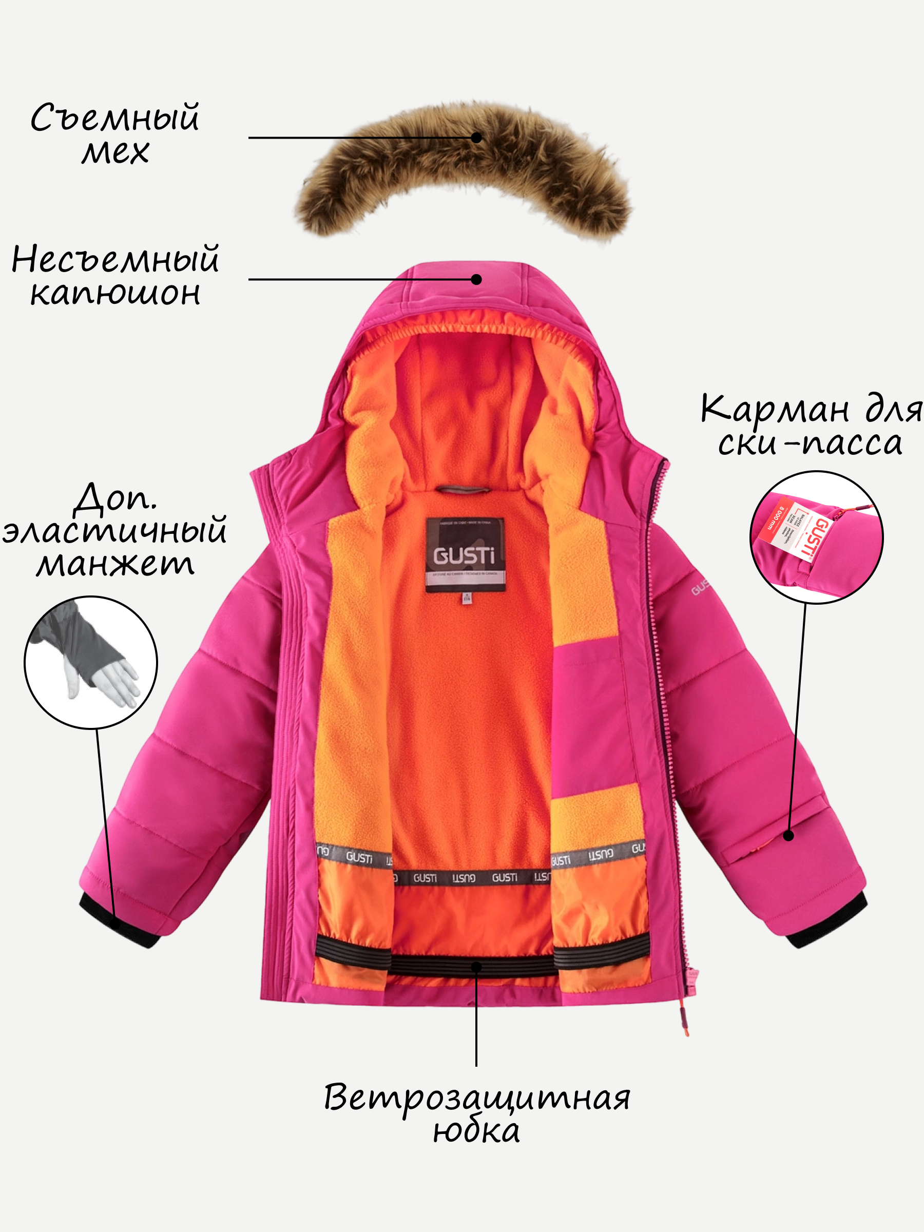 Комплект GUSTI GW5GS992-FUSCHIA - фото 4