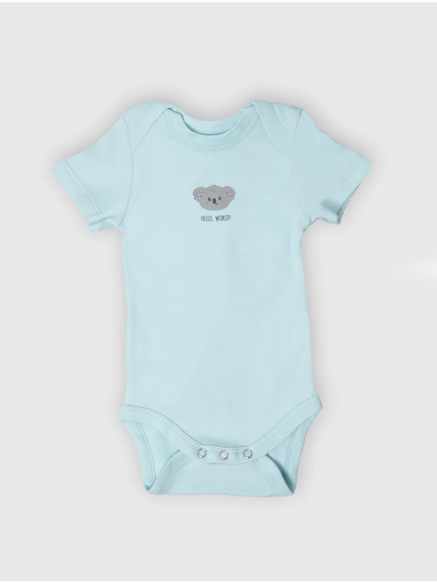 Боди 2 шт Mark Formelle (Марк Формэль) 13015-1-2/звездные коалы на белом +голубой - фото 12