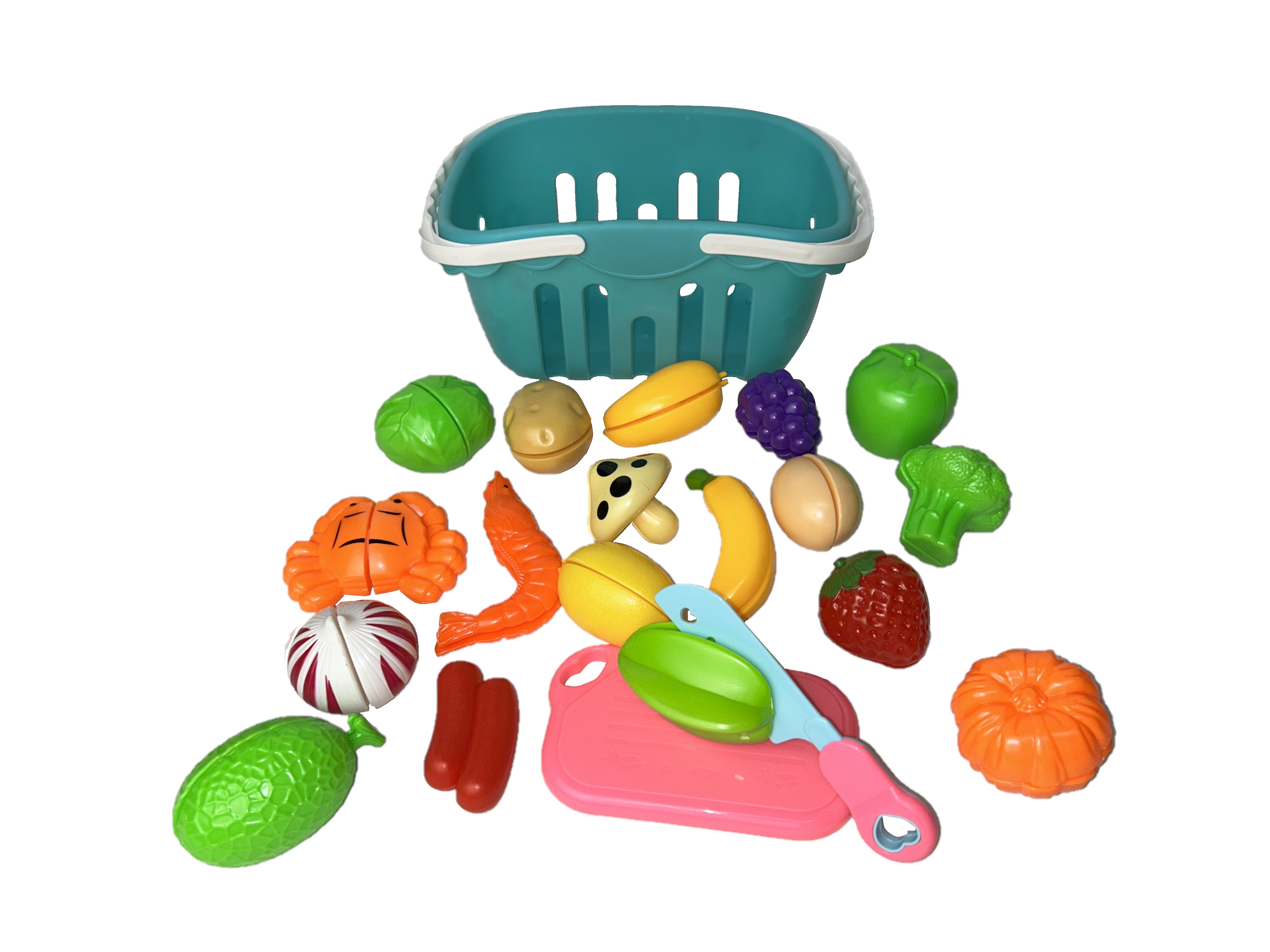 Игровой набор Игротрейд продукты, тележки и корзинки - фото 1