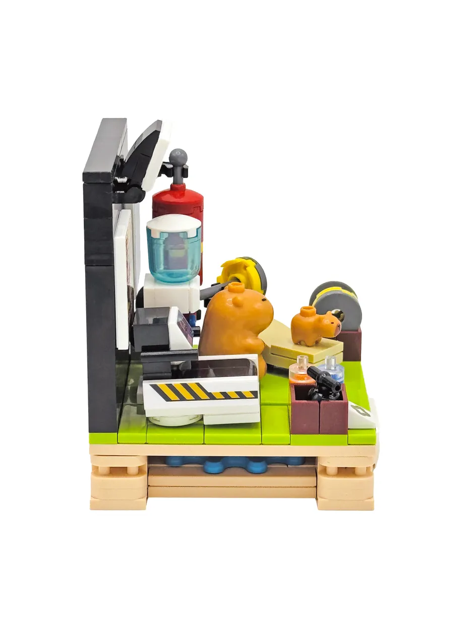 Конструктор Cubion Капибара спортсмен 193 дет. - фото 10