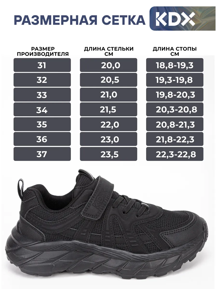 Кроссовки KDX MU-43 black - фото 4