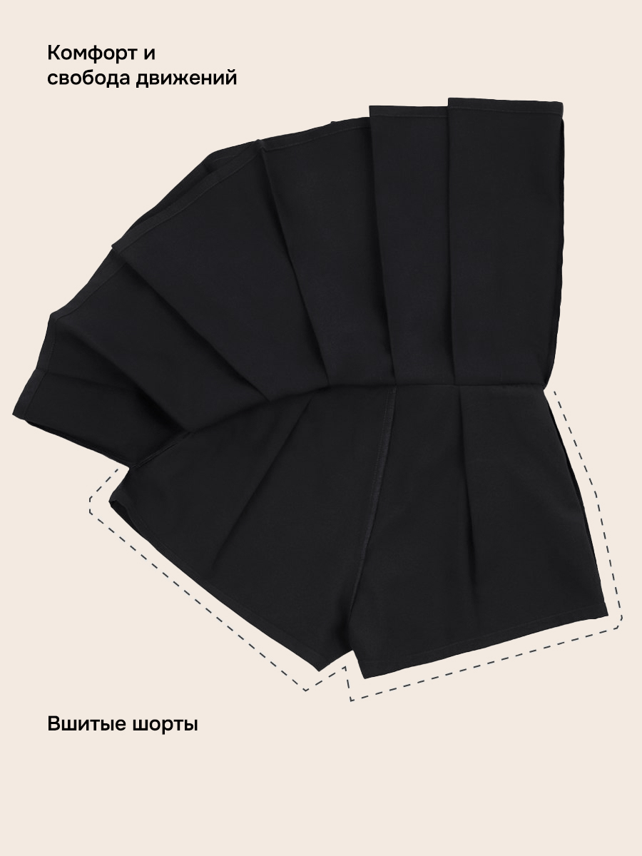 Юбка NIKASTYLE 19ш71626 черный - фото 5