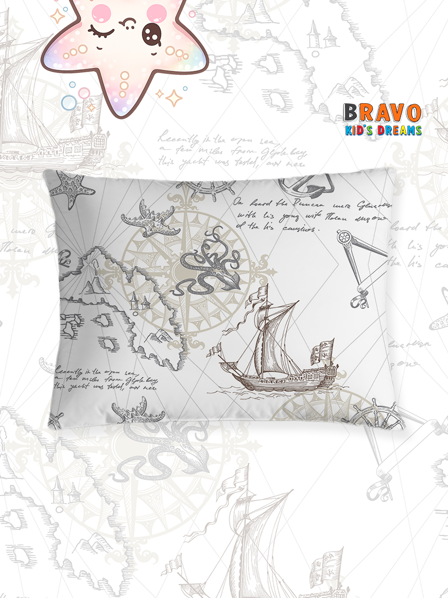 Наволочка BRAVO kids dreams Карты 50 x 70 см 1 шт. - фото 1