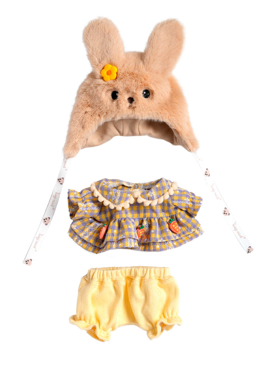 Мягкая игрушка TeddyTales Медвежонок в шапочке-зайке S - фото 5