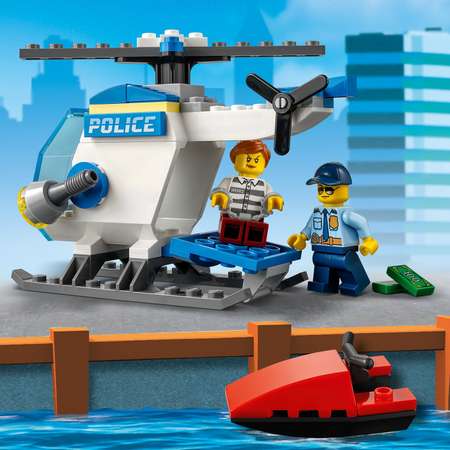 Конструктор LEGO City Полицейский вертолёт блочный