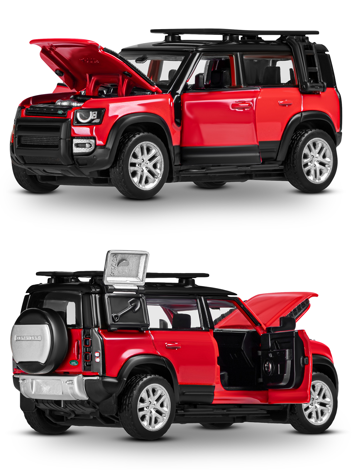 Автомобиль AUTODRIVE Land Rover Defender 110 Сборная модель 1:43 JB1251654 - фото 15