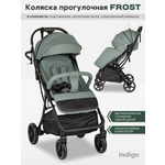 Коляска прогулочная Indigo Frost для путешествий зеленый зеленый