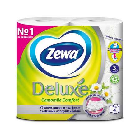 Туалетная бумага Zewa 4 шт.