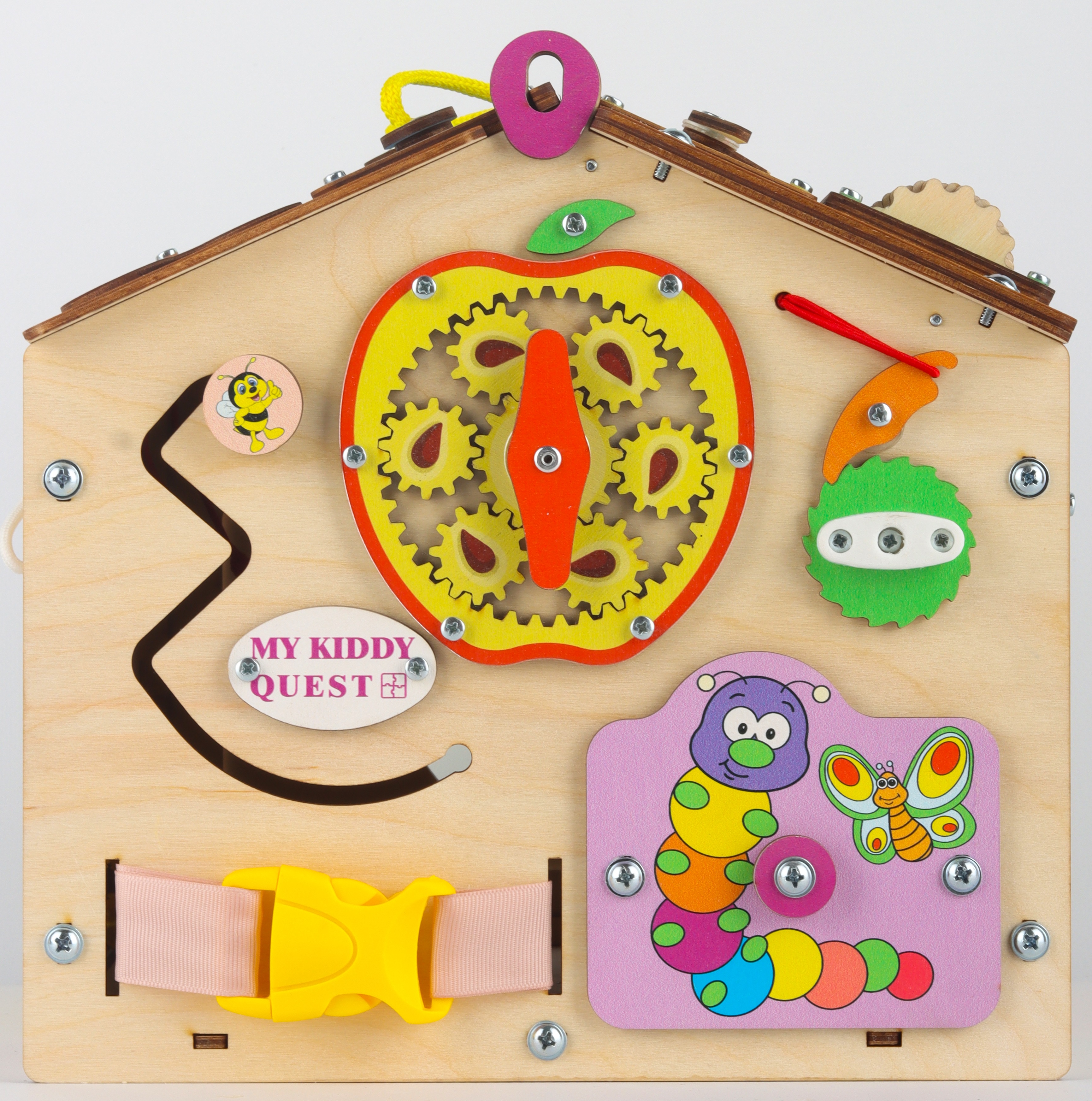 Игрушка MyKiddyQuest бизиборд Мишка - фото 11