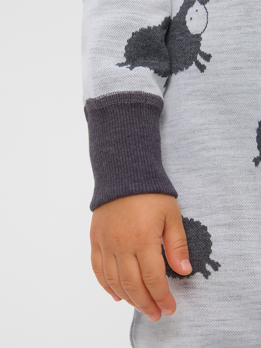 Термокомбинезон Dr. Wool DWWK16/овечкисерыймолочный - фото 13