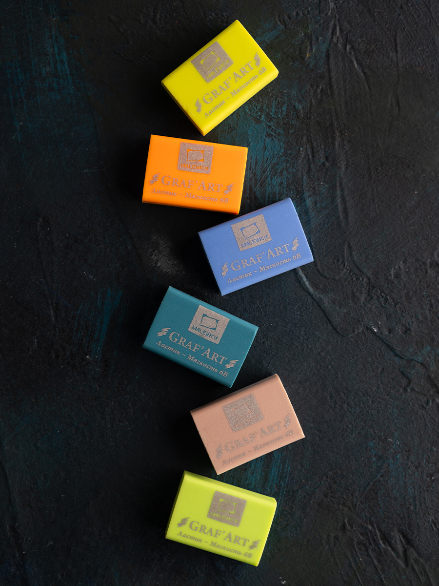 Ластик Малевичъ Зеленое яблоко 6 шт. - фото 9