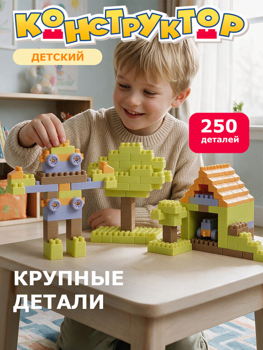 Конструктор Constructa Пакет 250 дет. - фото 1