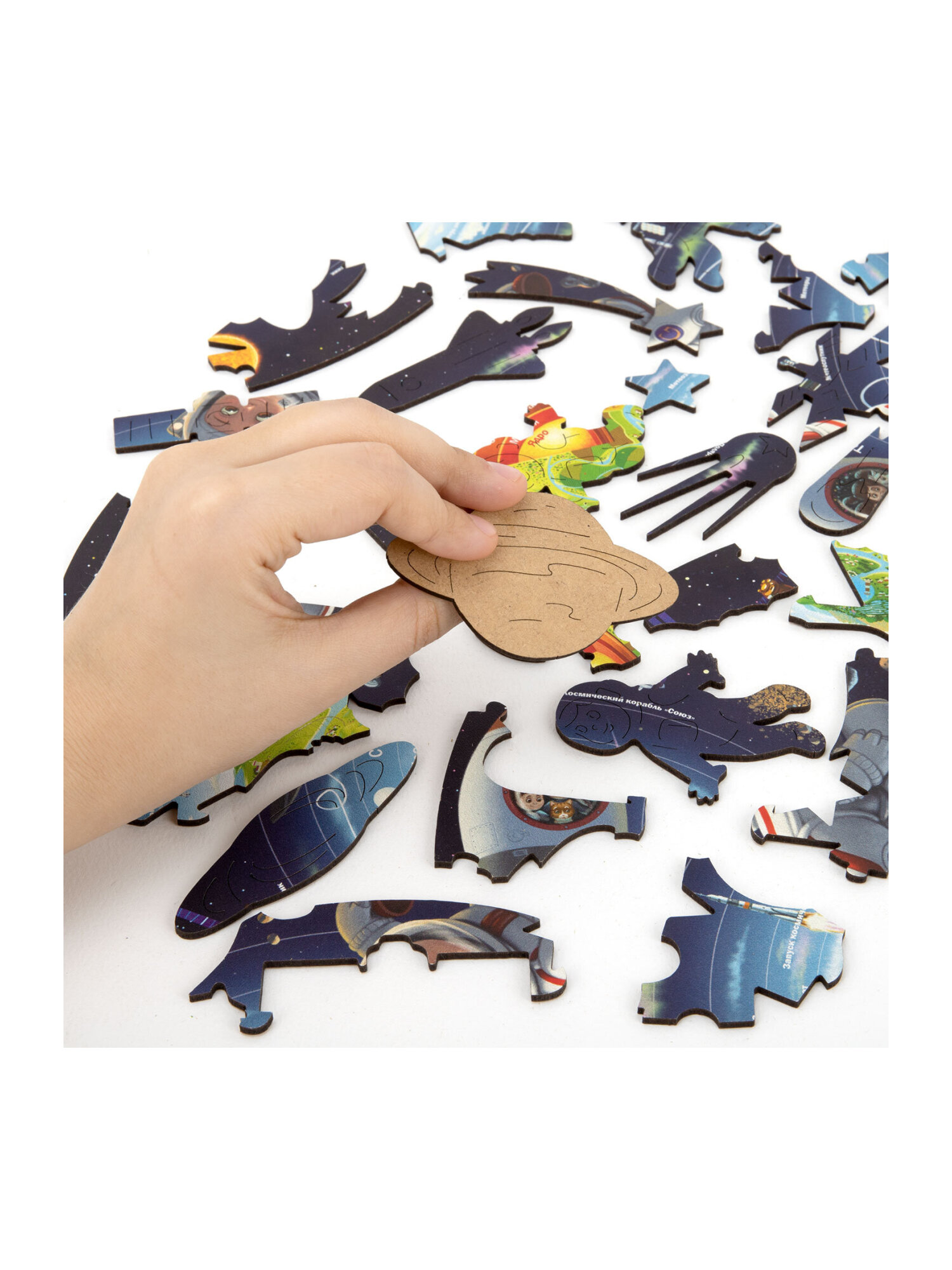 Пазл Globen карта Строение Земли деревянный - фото 7