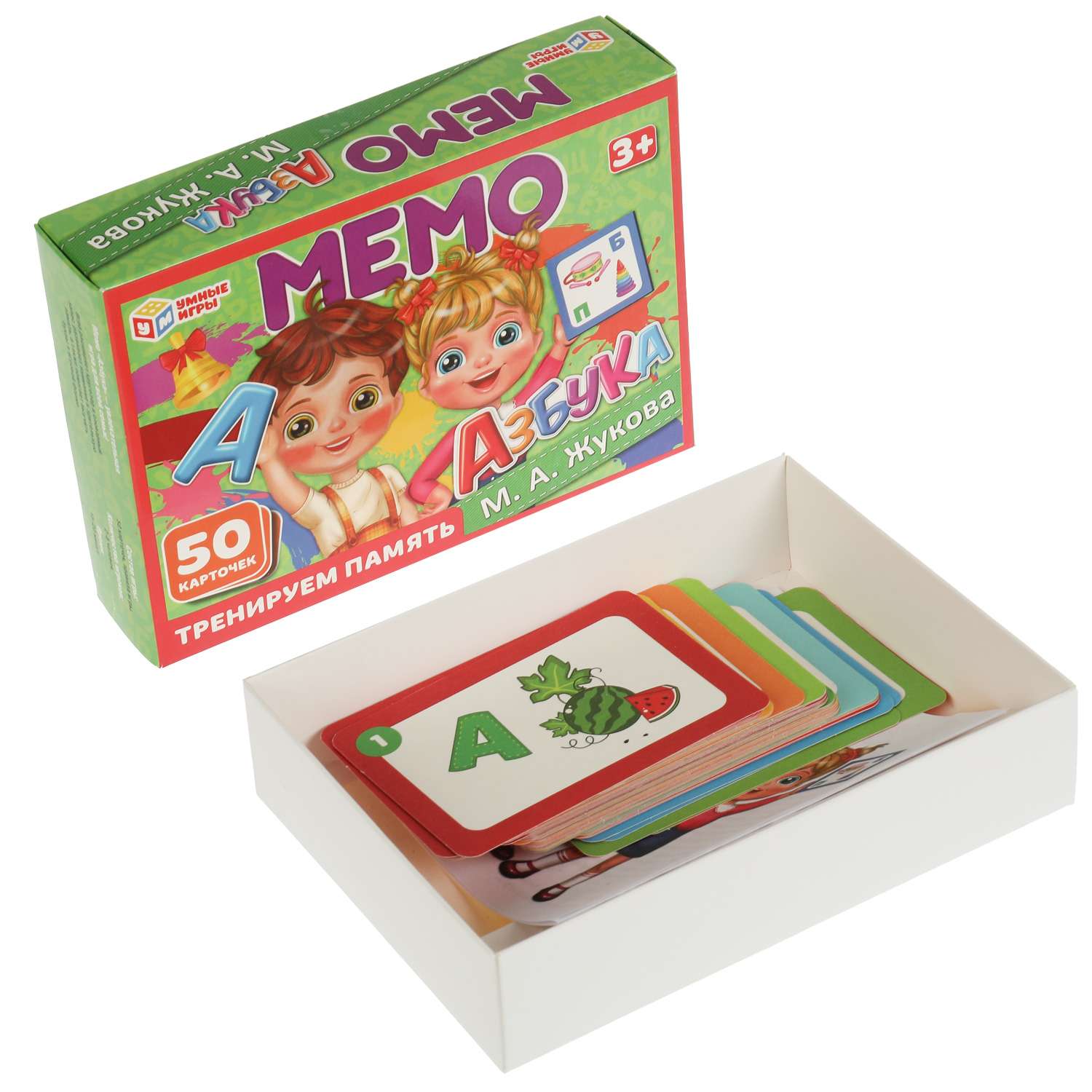 Настольная игра Умные игры Мемо Азбука Жукова - фото 5