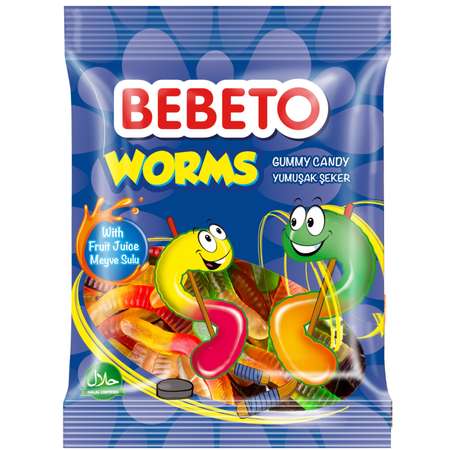 Мармелад жевательный Bebeto Oily Worms 70г